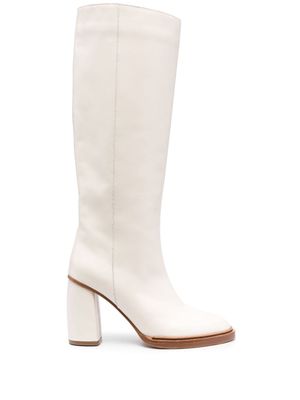 Forte Forte 85mm knee-high leather boots - Neutrals