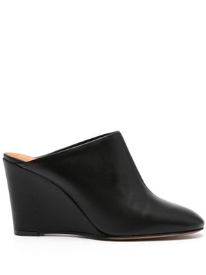 Forte Forte 85mm round-toe leather mules - Black