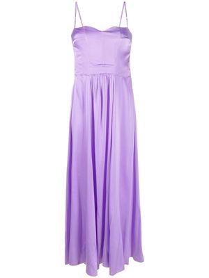 Forte Forte A-line silk-blend dress - Purple