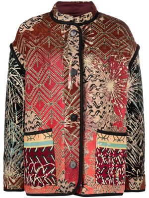 Forte Forte abstract-print button-up jacket - Red