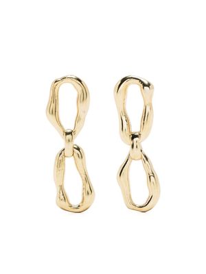 Forte Forte asymmetric chain earrings - Gold