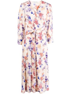 Forte Forte Belle De Jour floral-print wrap dress - Neutrals