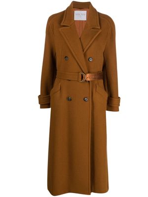 Forte Forte belted double-breasted coat - Brown