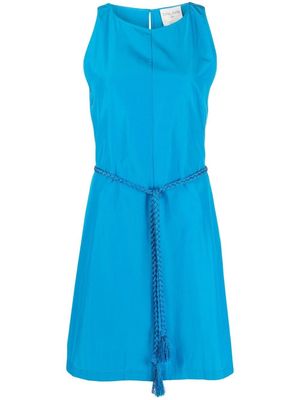 Forte Forte belted-waist cotton dress - Blue