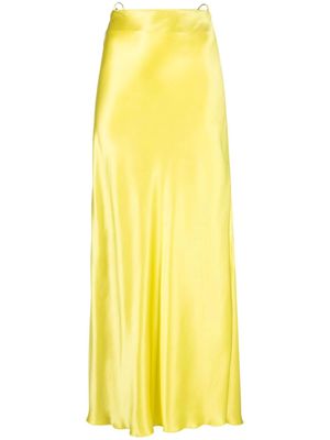 Forte Forte bias-cut satin-finish skirt - Yellow