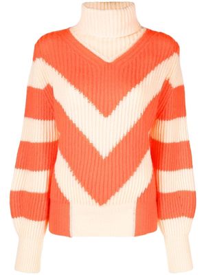 Forte Forte chevron-knit jumper - Orange