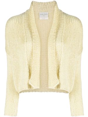 Forte Forte chunky-knit cropped cardigan - Yellow