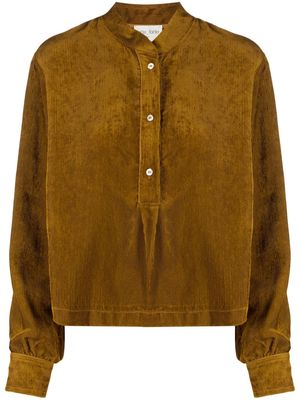 Forte Forte corduroy button-up blouse - Yellow