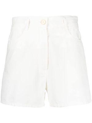 Forte Forte cotton canvas short shorts - White