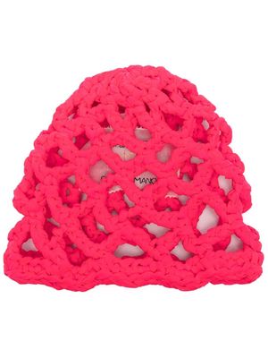 Forte Forte crochet-knit hat - Pink