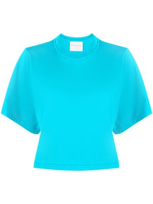 Forte Forte cropped cotton T-shirt - Blue