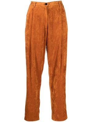 Forte Forte cropped velvet trousers - Orange