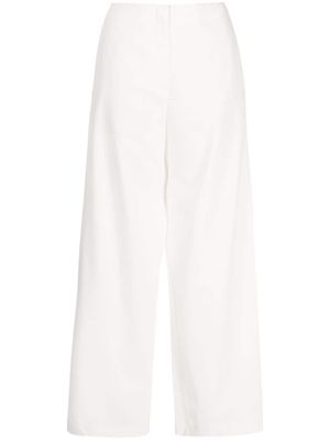 Forte Forte crystal-embellished wide-leg trousers - White