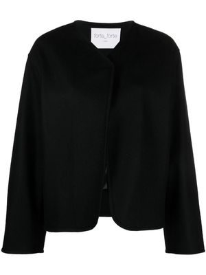 Forte Forte deconstructed design wool-blend jacket - Black