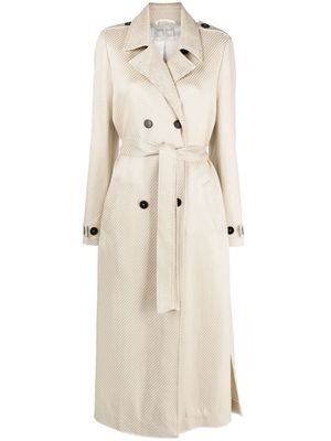 Forte Forte double-breasted corduroy trench coat - Neutrals
