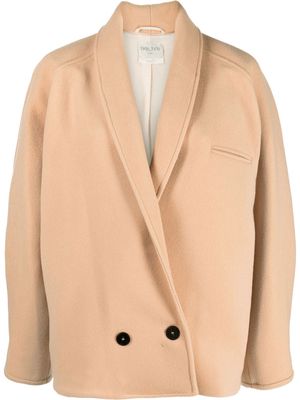 Forte Forte double-breasted cropped coat - Neutrals