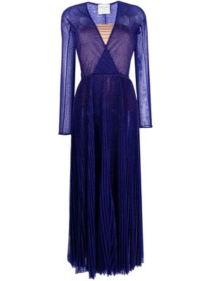 Forte Forte double-layer semi-sheer gown - Blue