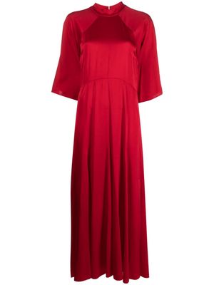 Forte Forte draped silk blend satin gown - Red