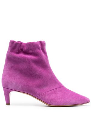 Forte Forte elasticated-ankle 65mm boots - Purple