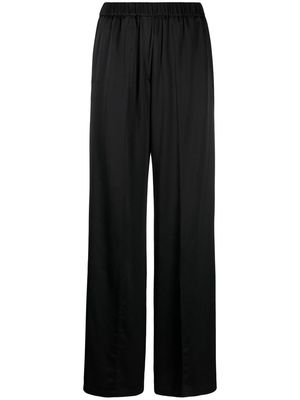 Forte Forte elasticated-waist silk wide-leg trousers - Black