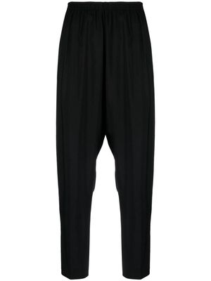 Forte Forte elasticated-waistband pleated trousers - Black