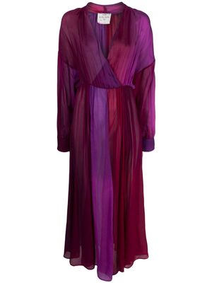 Forte Forte gradient-effect silk dress - Purple