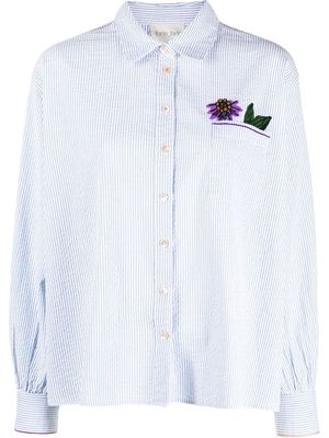 Forte Forte graphic-print button-up shirt - Blue