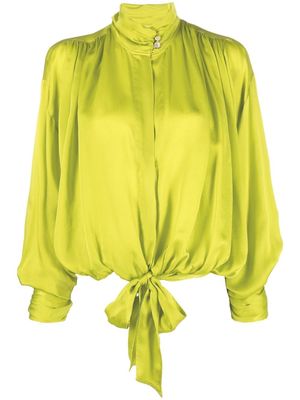 Forte Forte high-neck silk blouse - Green