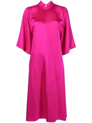 Forte Forte high-neck silk shift dress - Pink
