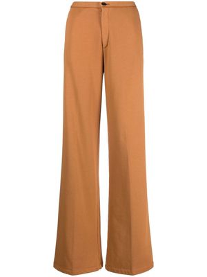 Forte Forte high-rise wide-leg trousers - Brown