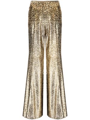 Forte Forte high-waist flared trousers - Gold