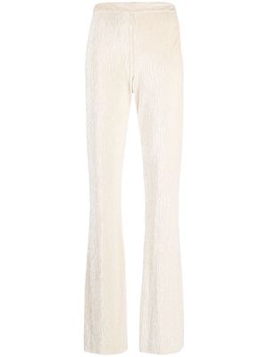 Forte Forte high-waist flared trousers - Neutrals