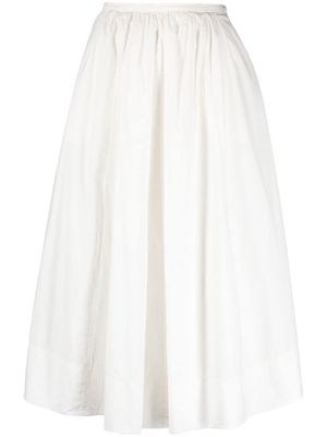 Forte Forte high-waist pleated midi skirt - White