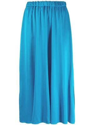 Forte Forte high-waist silk midi skirt - Blue