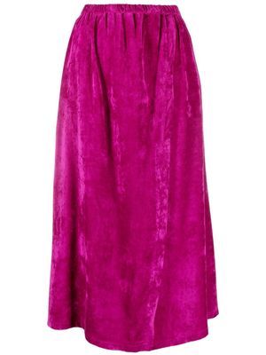 Forte Forte high-waist velvet skirt - Pink