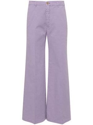Forte Forte high-waist wide-leg trousers - Purple