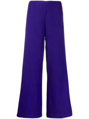 FORTE FORTE high-waisted flared-leg trousers - Purple