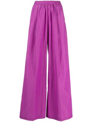 Forte Forte high-waisted palazzo trousers - Purple
