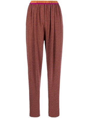 Forte Forte high-waisted tapered trousers - Orange
