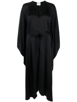 Forte Forte kaftan silk maxi dress - Black