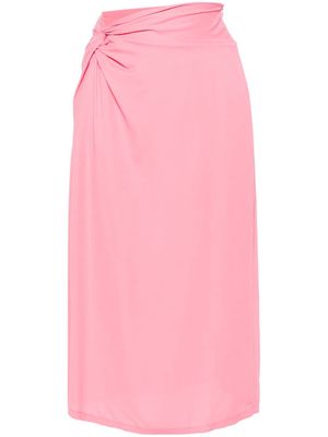Forte Forte knot-detail skirt - Pink