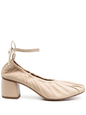 Forte Forte leather ankle-tie pumps - Neutrals