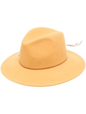 Forte Forte leather-lace hat - 1004 YELLOW