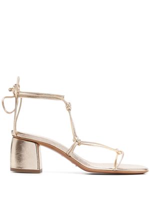 Forte Forte leather-strings flat sandals - Gold