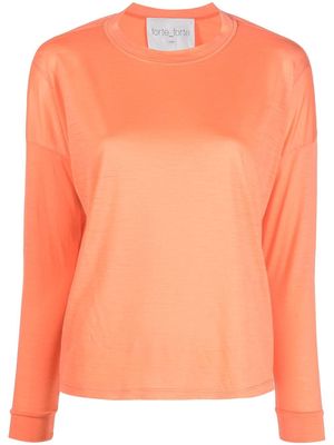 Forte Forte long-sleeve jersey knit T-shirt - Orange