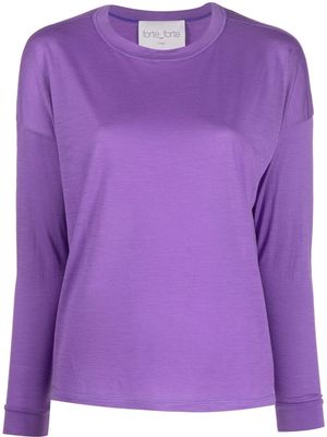 Forte Forte long-sleeve jersey knit T-shirt - Purple