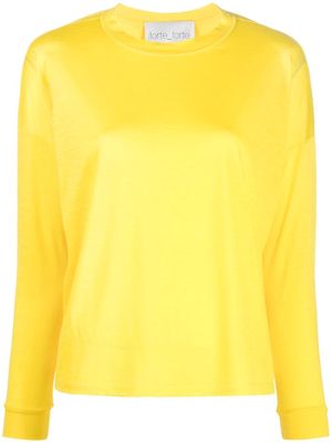 Forte Forte long-sleeve jersey knit T-shirt - Yellow
