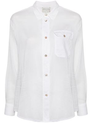 Forte Forte long-sleeve voile shirt - White