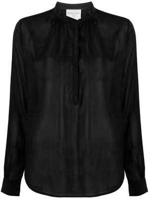 Forte Forte long-sleeved cotton-blend shirt - Black