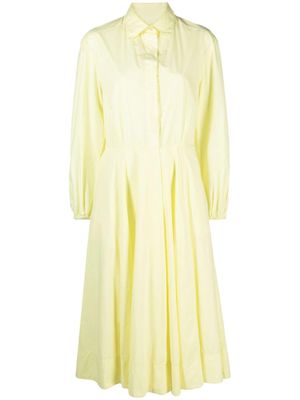 Forte Forte long-sleeved flared dress - Yellow